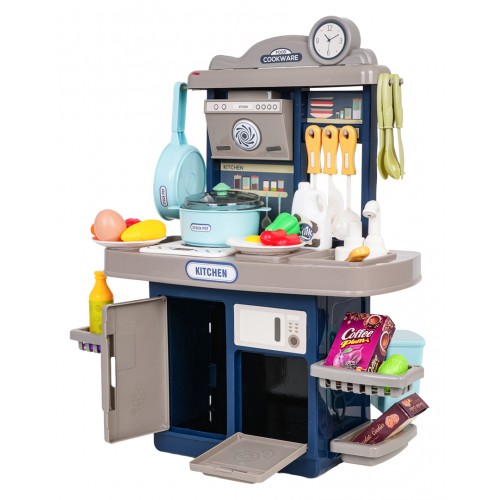 Modrá kuchyňa s funkciou svetla a zvuku + príslušenstvo