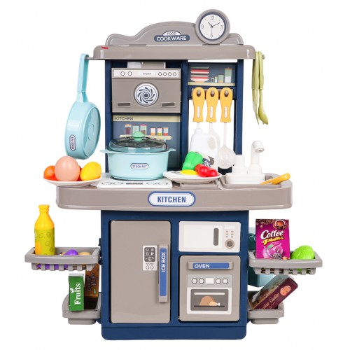 Modrá kuchyňa s funkciou svetla a zvuku + príslušenstvo