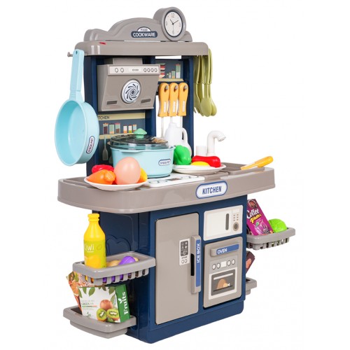 Modrá kuchyňa s funkciou svetla a zvuku + príslušenstvo