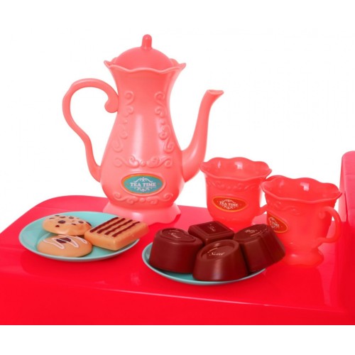 Kuchynský kútik 46 ks. Červený Kohútik s vodou Zástera Čiapka