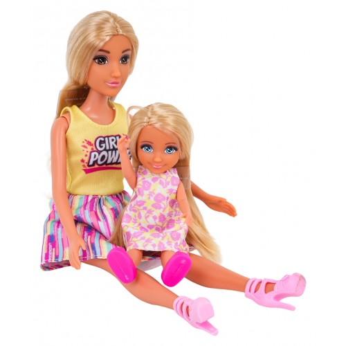 Súprava bábik, rodinka na dovolenke + doplnky