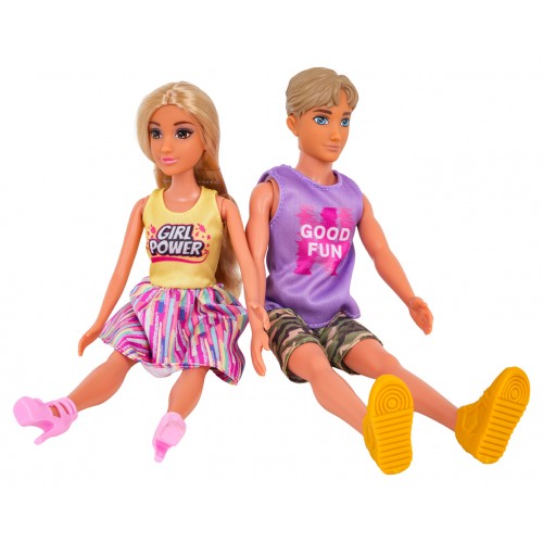 Súprava bábik, rodinka na dovolenke + doplnky