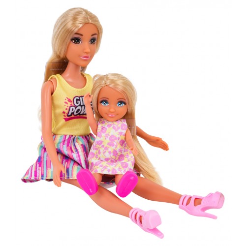 Súprava bábik, rodinka na dovolenke + doplnky