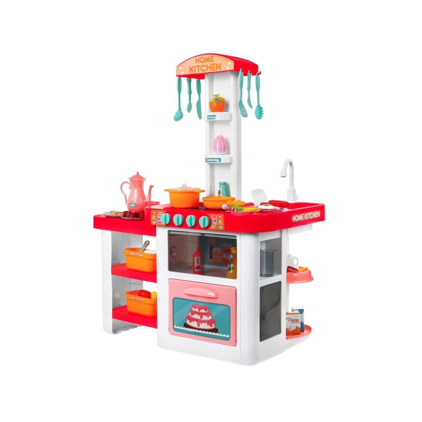 Kuchynský kútik 46 ks. Červený Kohútik s vodou Zástera Čiapka