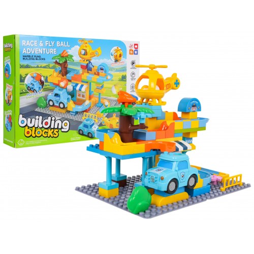 Súprava veľkých tehál policajnej stanice 93 dielov.