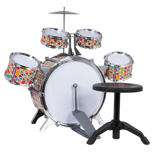 Farebná súprava bicích + stolička