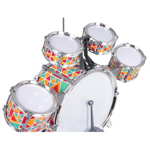 Farebná súprava bicích + stolička