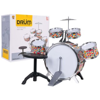 Farebná súprava bicích + stolička