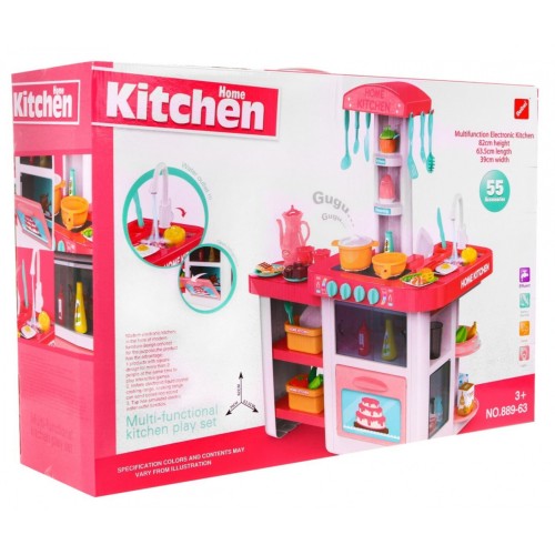 Kuchynský kútik 46 ks. Červený Kohútik s vodou Zástera Čiapka