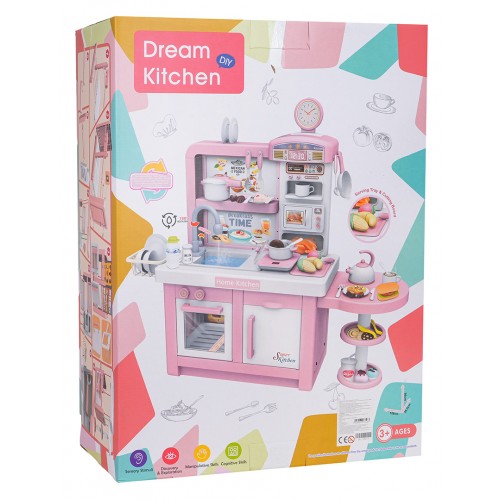 MEGA Ružová kuchyňa + doplnky