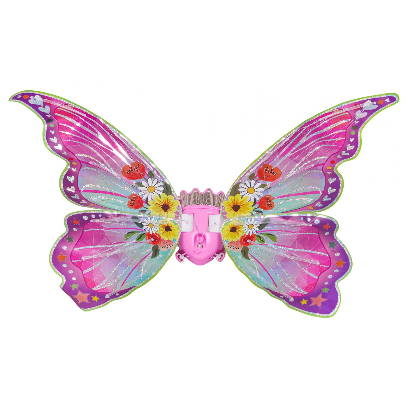 Set motýlích krídel + žlté šaty