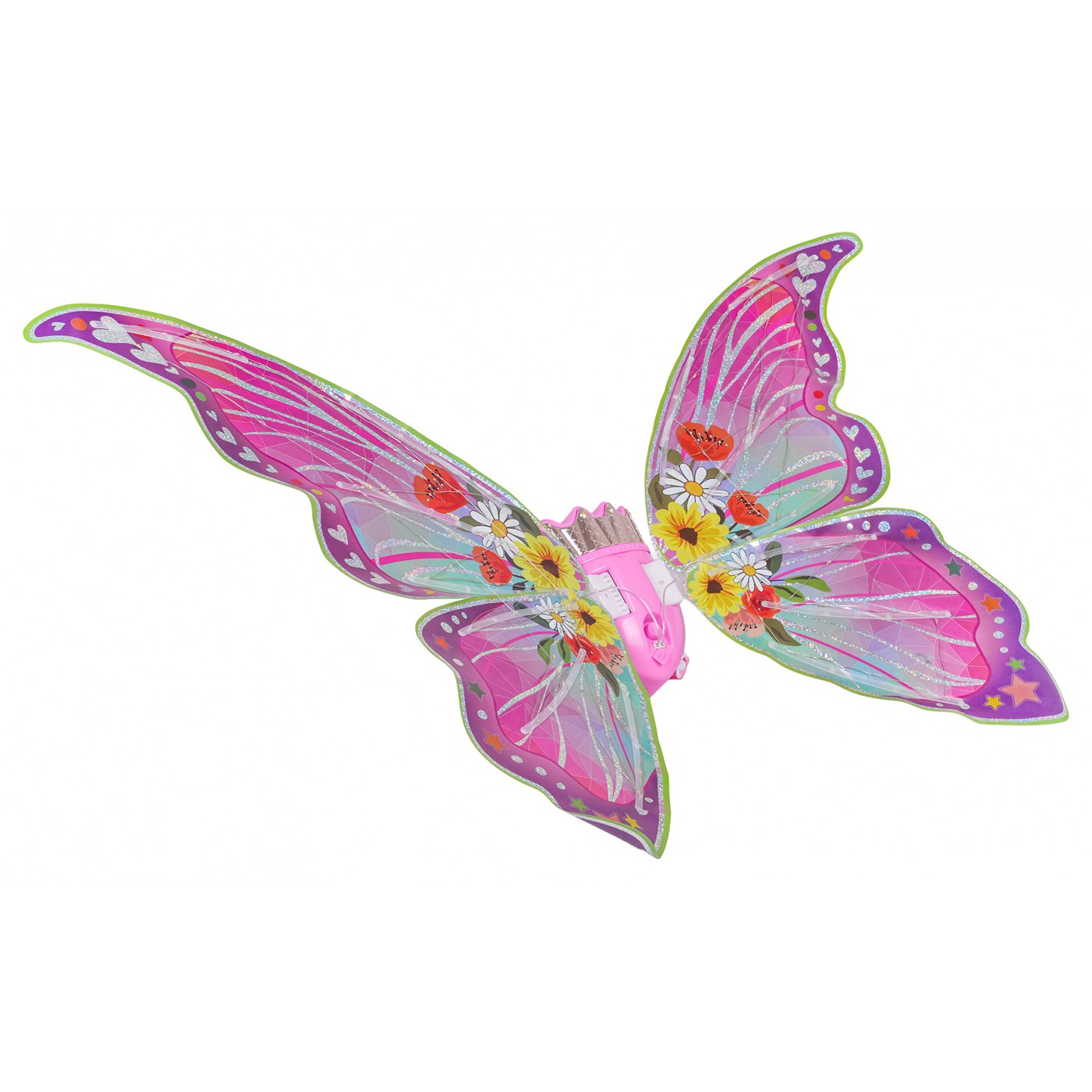 Set motýlích krídel + žlté šaty