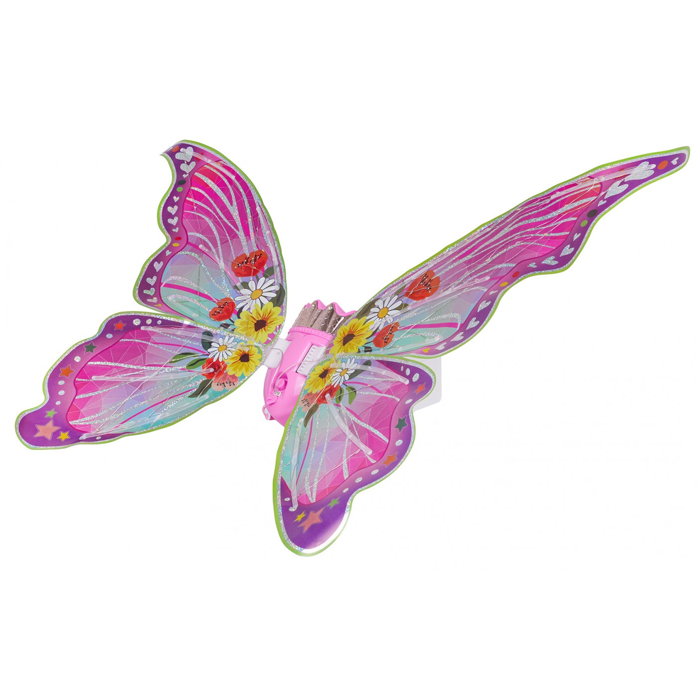 Set motýlích krídel + žlté šaty