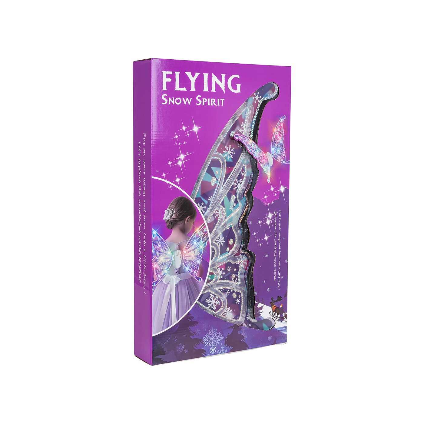 Osvetlené motýlie krídla s hudbou