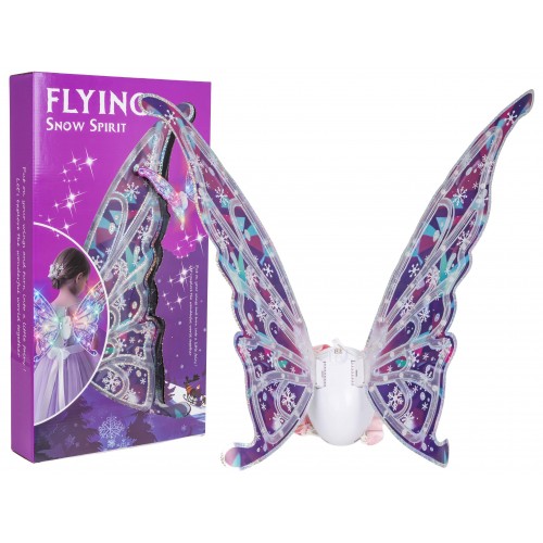 Osvetlené motýlie krídla s hudbou