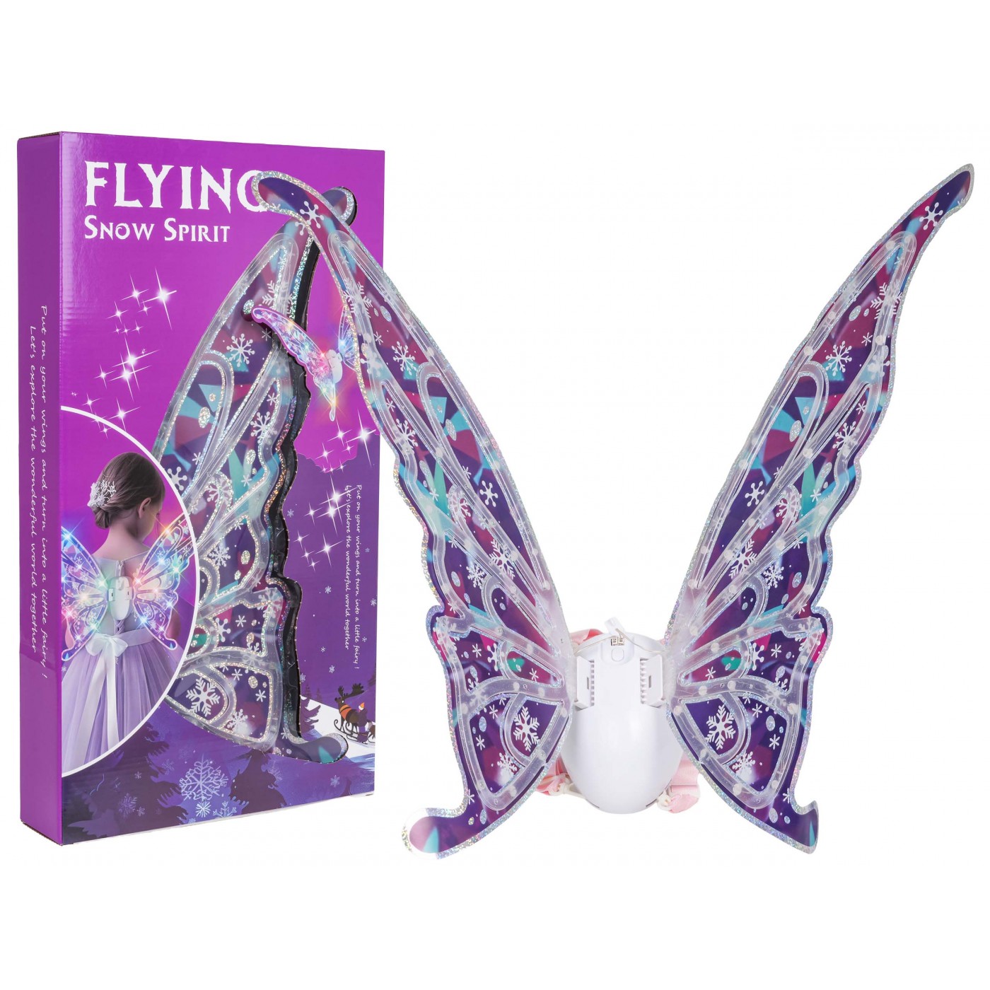 Osvetlené motýlie krídla s hudbou