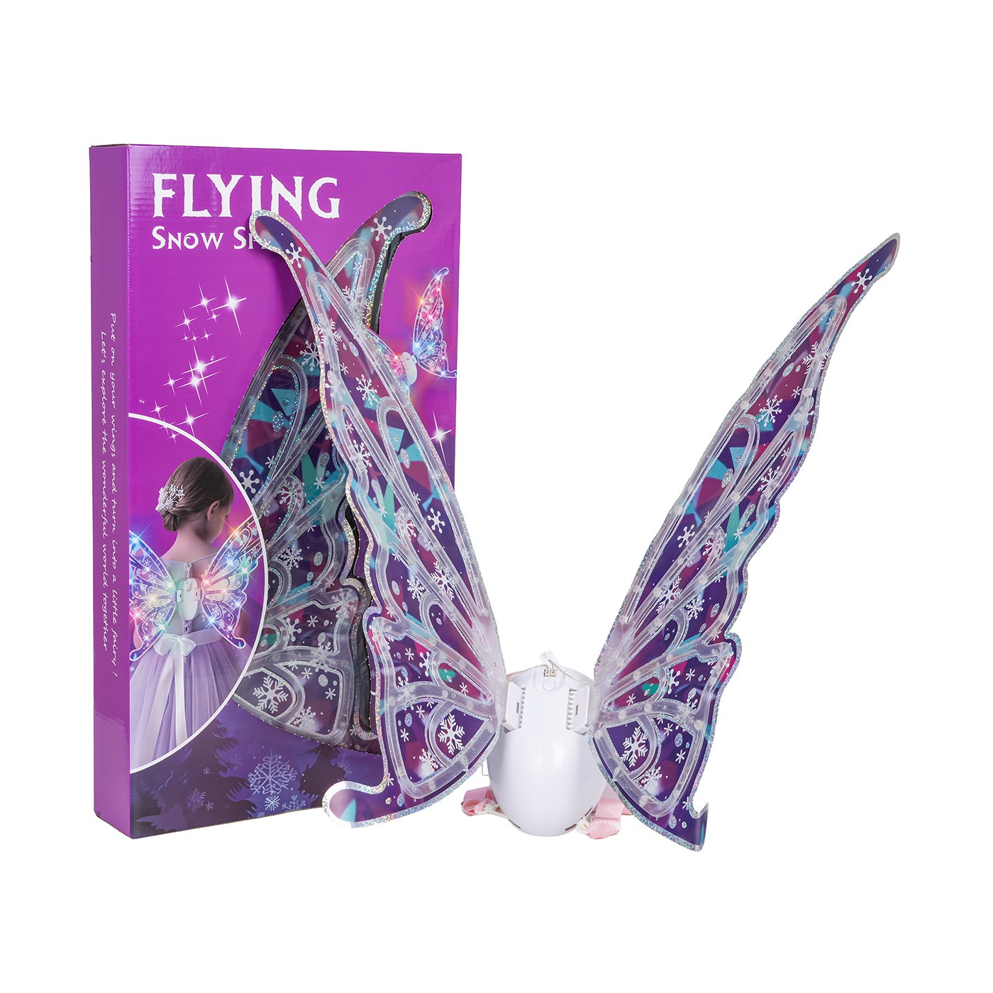 Osvetlené motýlie krídla s hudbou