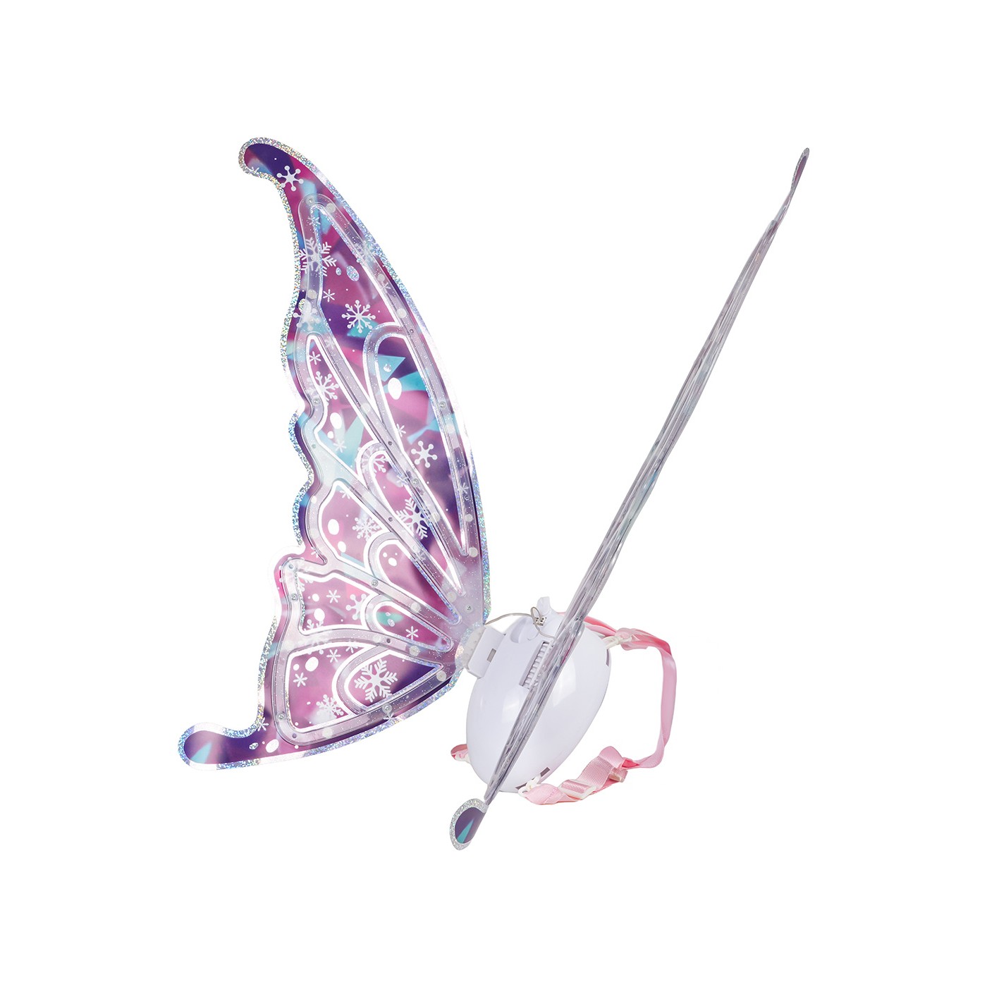 Osvetlené motýlie krídla s hudbou