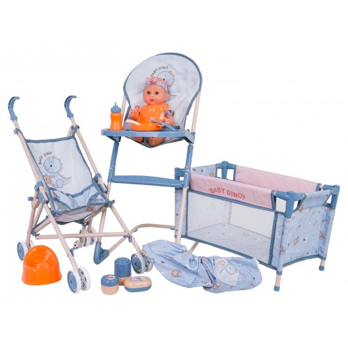 MEGA Set DINUS s bábikou + príslušenstvo