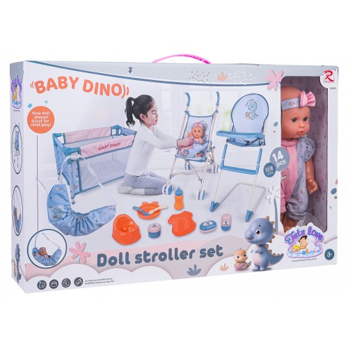 MEGA Set DINUS s bábikou + príslušenstvo