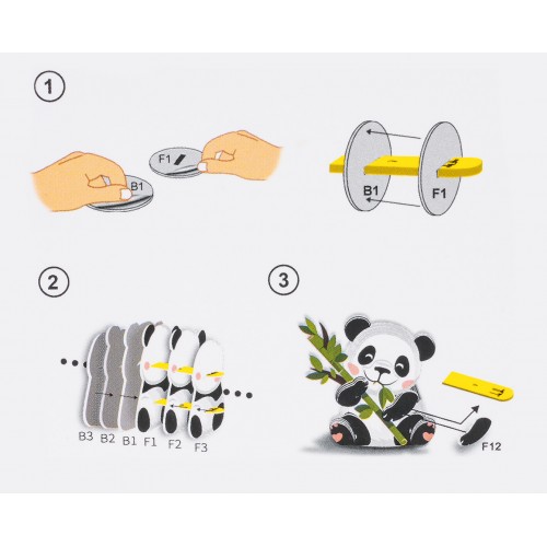 3D puzzle Panda