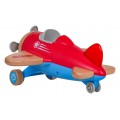 Drevené lietadlo červené