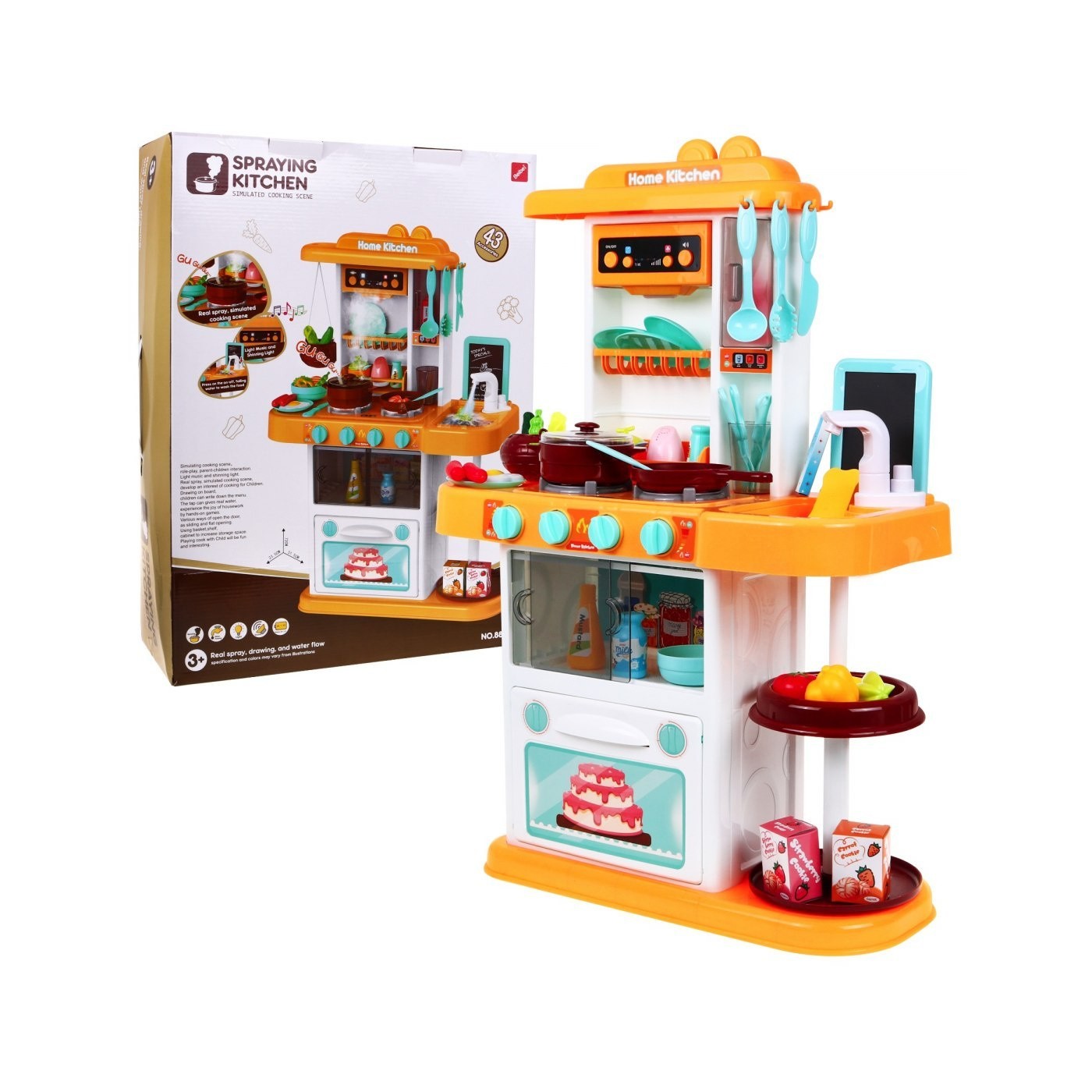 Kuchyňa pre najmenších 42 dielov Svetlá Zvuky Z