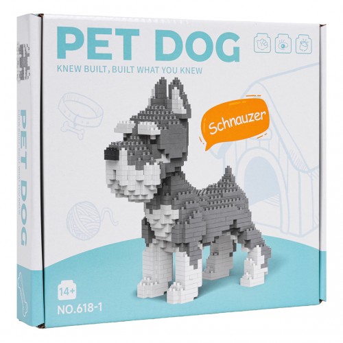 800 dielna súprava stavebníc Schnauzer