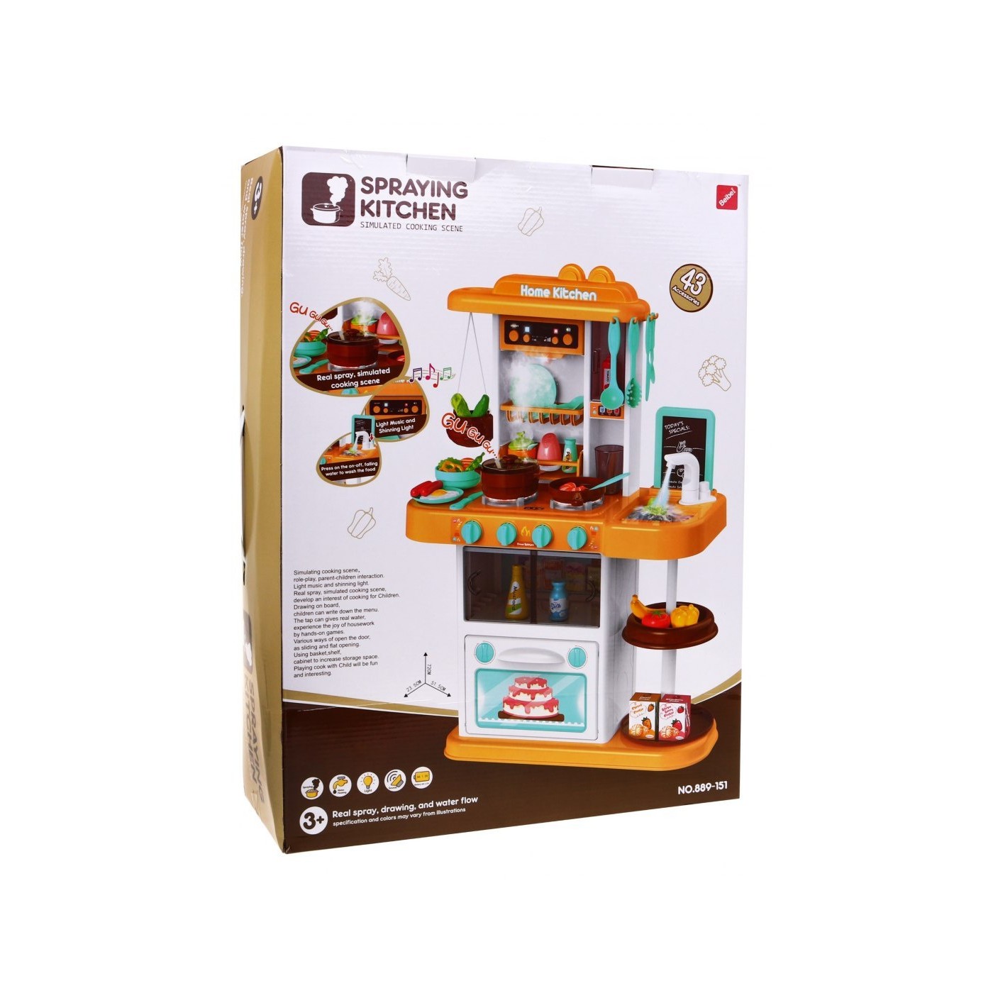 Kuchyňa pre najmenších 42 dielov Svetlá Zvuky Z