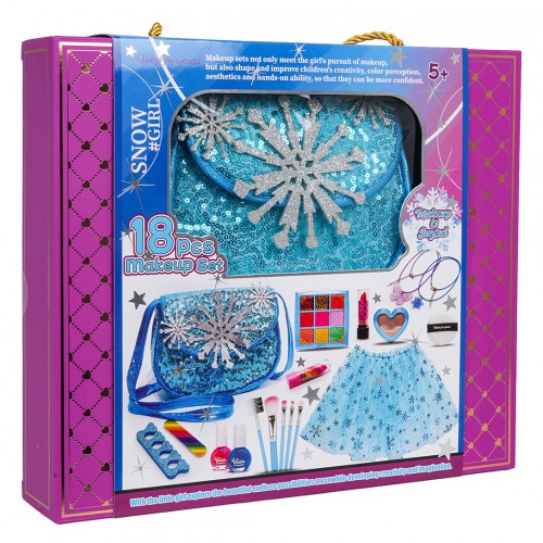 Makeup Set + ľadovo modré šaty