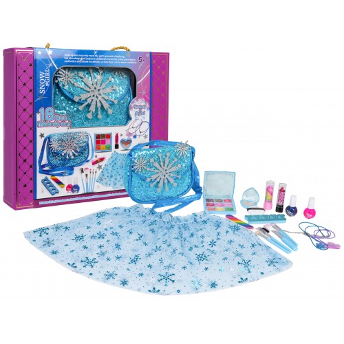 Makeup Set + ľadovo modré šaty