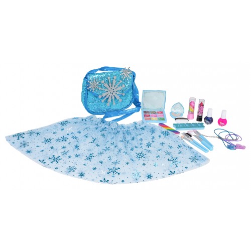 Makeup Set + ľadovo modré šaty