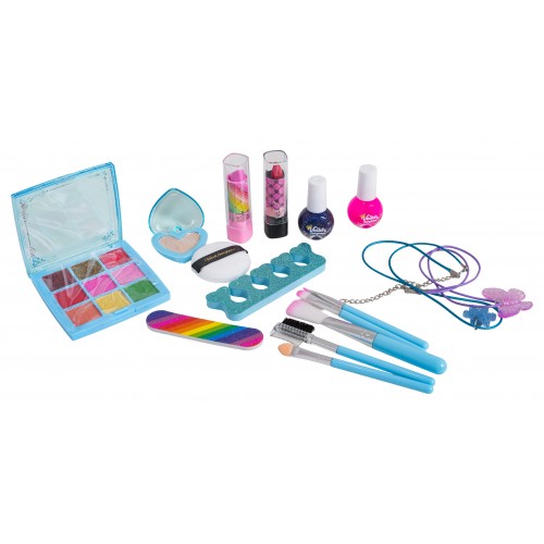 Makeup Set + ľadovo modré šaty