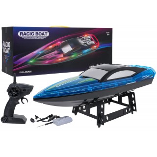 R/C pretekárska loď modrá