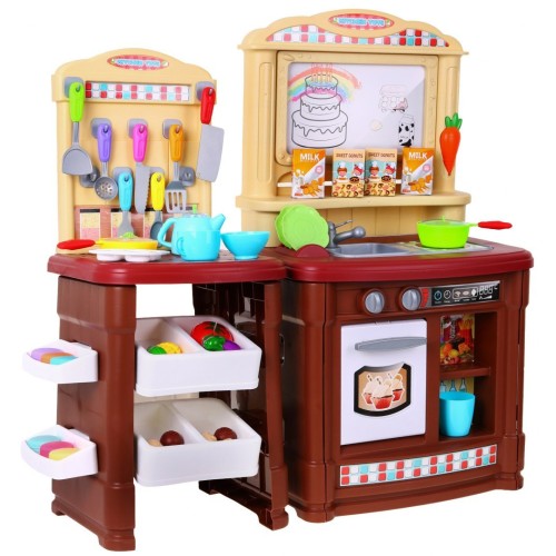 Kuchyňa Dvojsegmentová s tabuľou na kreslenie Hnedá