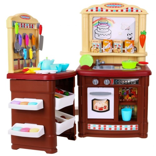 Kuchyňa Dvojsegmentová s tabuľou na kreslenie Hnedá