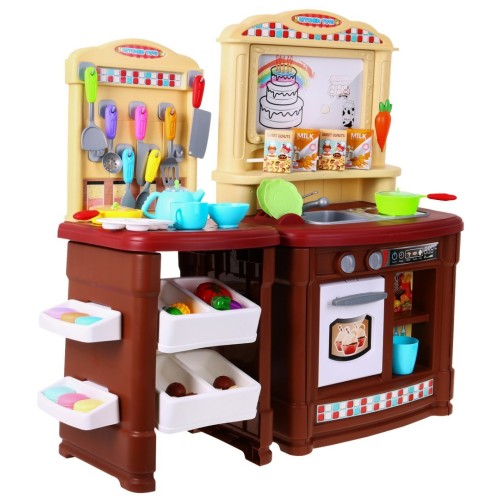 Kuchyňa Dvojsegmentová s tabuľou na kreslenie Hnedá