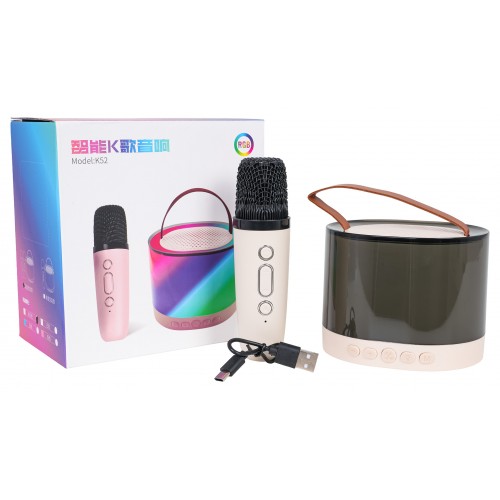 Sada karaoke mikrofónu + osvetlených reproduktorov