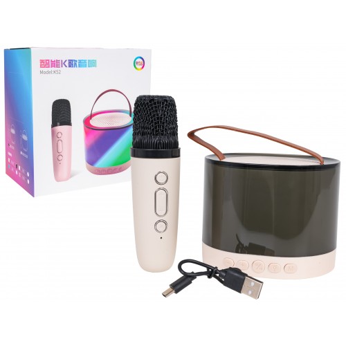 Sada karaoke mikrofónu + osvetlených reproduktorov