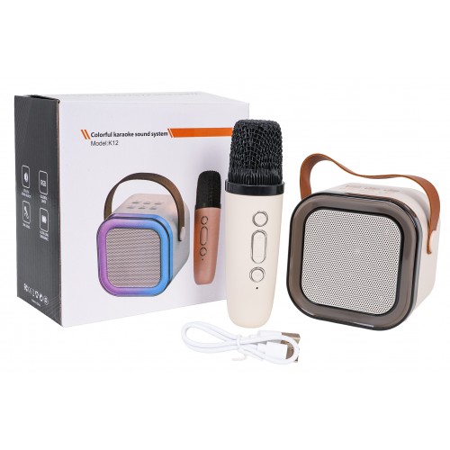 Sada karaoke mikrofónu a reproduktorov