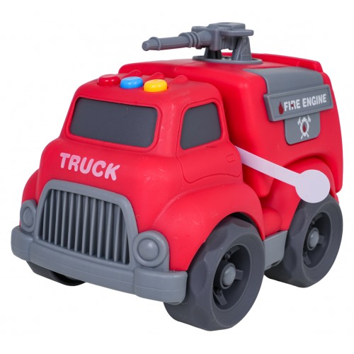 Hasičské vozidlo s funkciou svetiel a zvukov