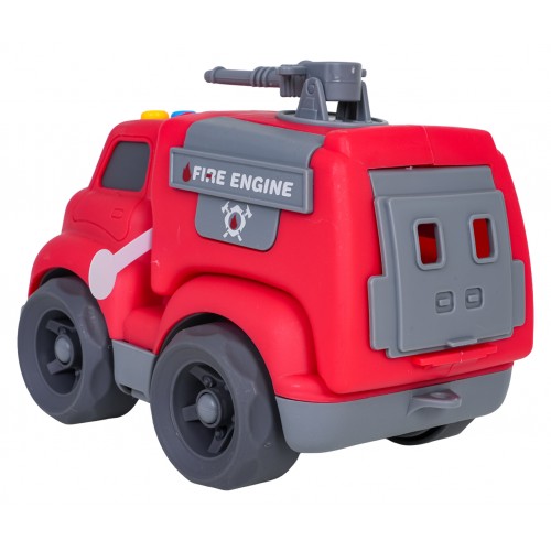 Hasičské vozidlo s funkciou svetiel a zvukov