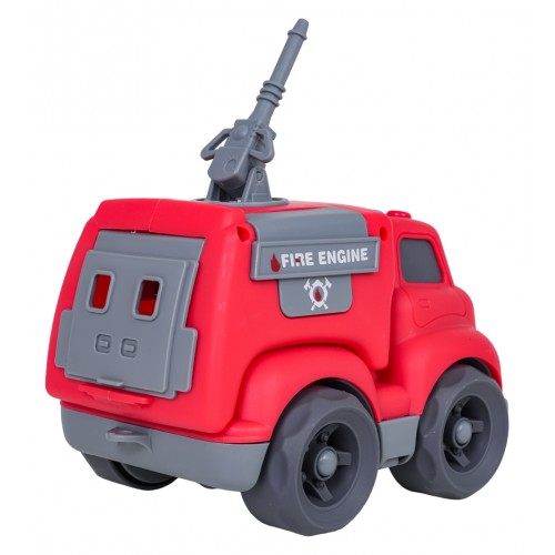 Hasičské vozidlo s funkciou svetiel a zvukov