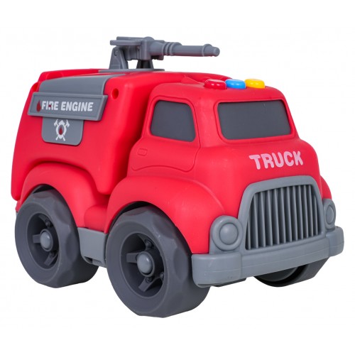 Hasičské vozidlo s funkciou svetiel a zvukov