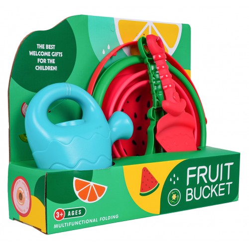 MEGA Súprava pieskového príslušenstva + skladacie vedro