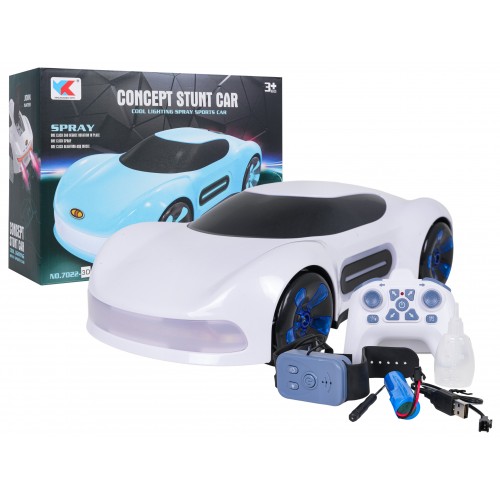 Vozidlo s funkciou dymu ovládanou diaľkovým ovládačom a bielymi hodinkami