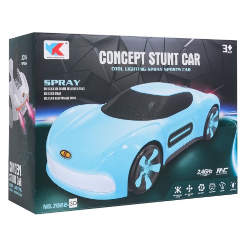 Vozidlo s funkciou dymu ovládanou diaľkovým ovládačom a bielymi hodinkami