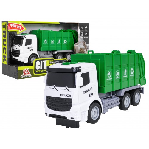 Smetiarske auto so svetlami a zvukmi