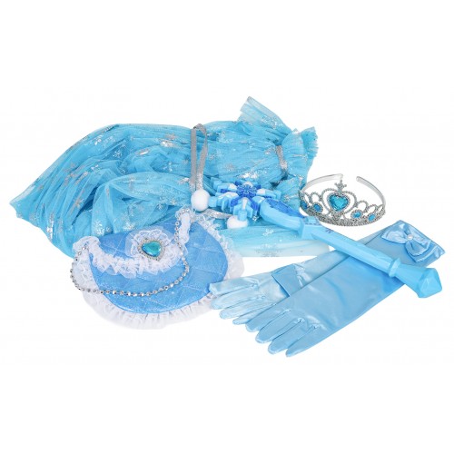 Súprava Malá princezná + modré šaty