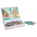 Magnetické puzzle + kniha Safari